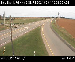 Web Cam image of Blue Shank Road (Highway 2)