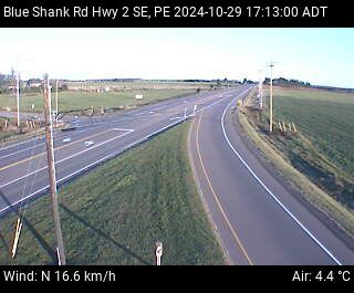 Web Cam image of Blue Shank Road (Highway 2)