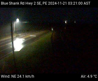 Web Cam image of Blue Shank Road (Highway 2)