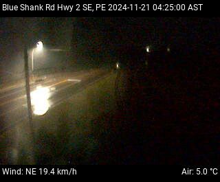 Web Cam image of Blue Shank Road (Highway 2)