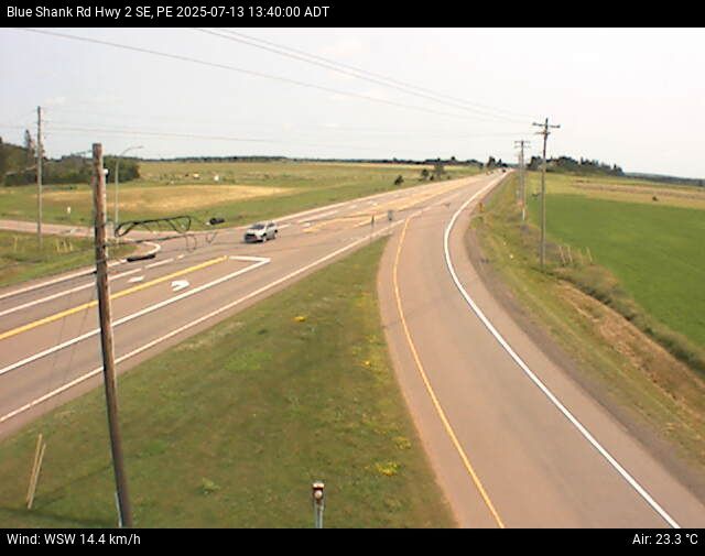 Web Cam image of Blue Shank Road (Highway 2)