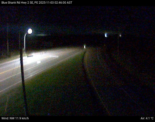 Web Cam image of Blue Shank Road (Highway 2)