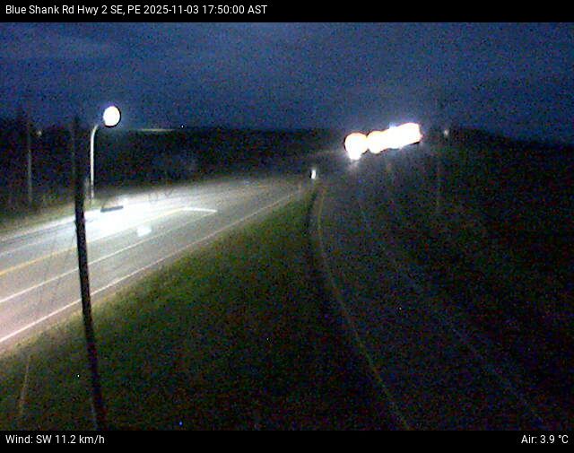 Web Cam image of Blue Shank Road (Highway 2)