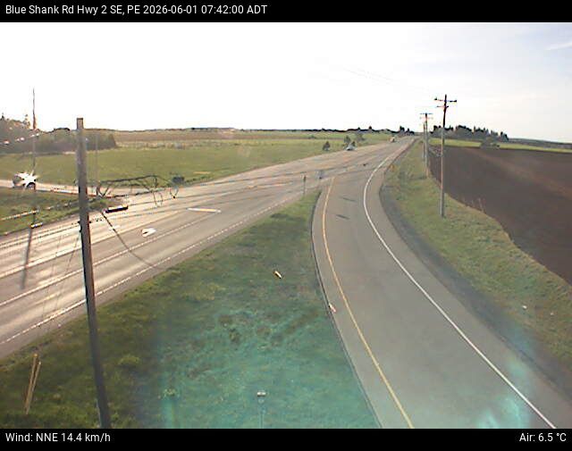 Web Cam image of Blue Shank Road (Highway 2)