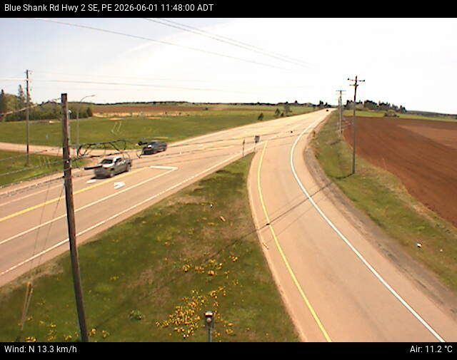 Web Cam image of Blue Shank Road (Highway 2)