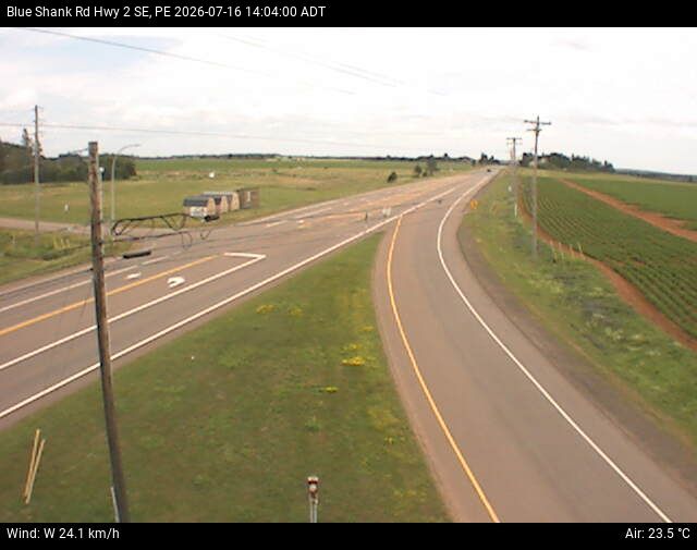 Web Cam image of Blue Shank Road (Highway 2)