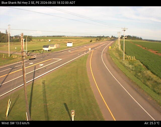 Web Cam image of Blue Shank Road (Highway 2)