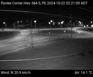 Web Cam image of Pooles Corner (Highway 3 & 4)