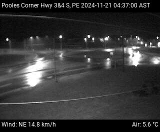 Web Cam image of Pooles Corner (Highway 3 & 4)