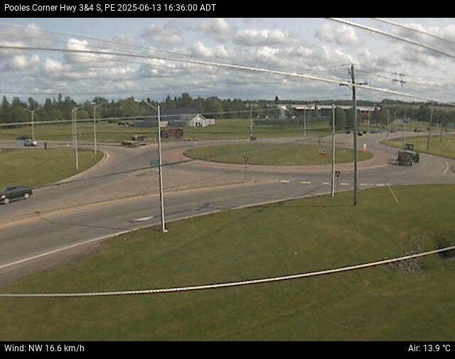 Web Cam image of Pooles Corner (Highway 3 & 4)