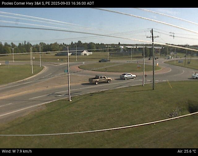 Web Cam image of Pooles Corner (Highway 3 & 4)