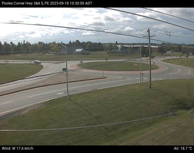 Web Cam image of Pooles Corner (Highway 3 & 4)