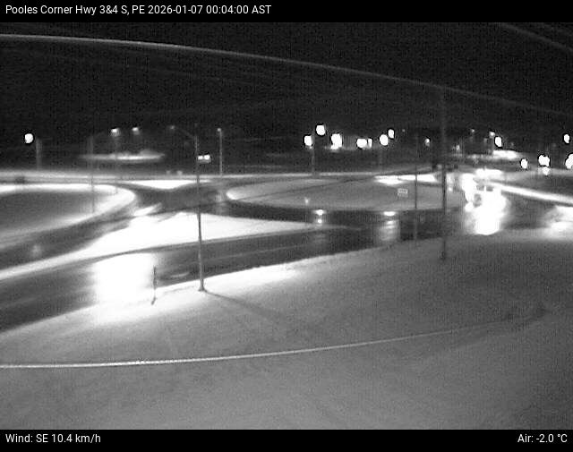 Web Cam image of Pooles Corner (Highway 3 & 4)