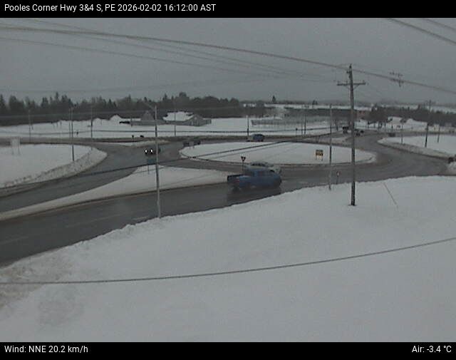 Web Cam image of Pooles Corner (Highway 3 & 4)