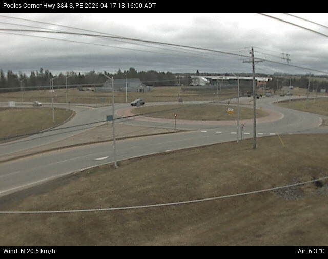 Web Cam image of Pooles Corner (Highway 3 & 4)