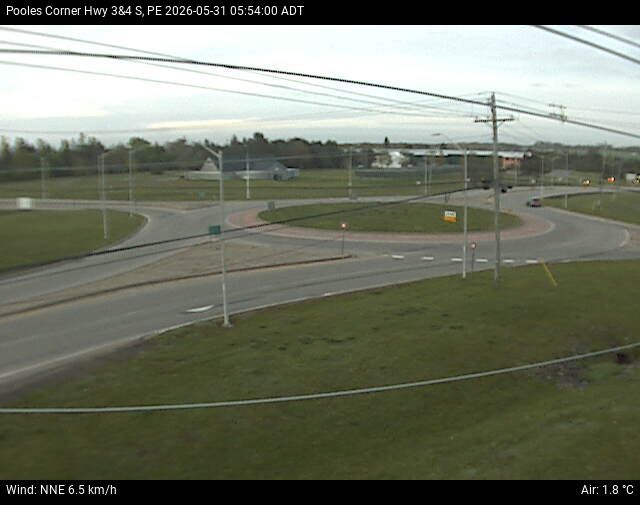 Web Cam image of Pooles Corner (Highway 3 & 4)