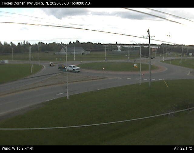 Web Cam image of Pooles Corner (Highway 3 & 4)